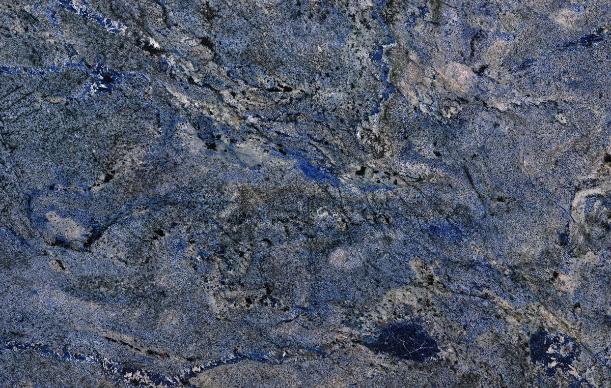 Azul Bahia granite texture - ultra high resolution photo of a real slab, 441 MP