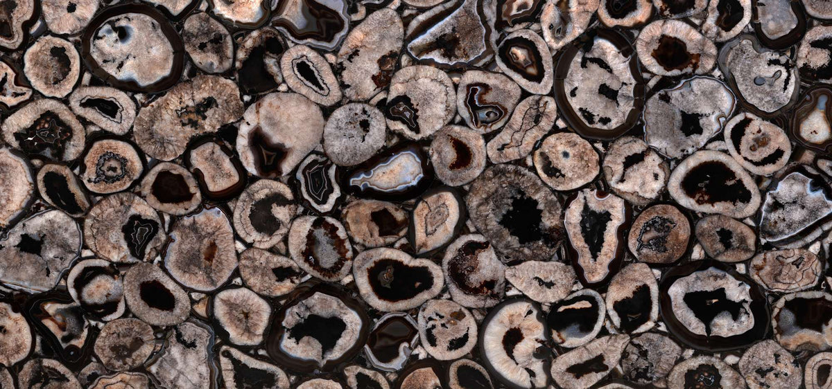 Black Agate semi-precious stone texture - ultra high resolution photo of a real sample, 468 MP
