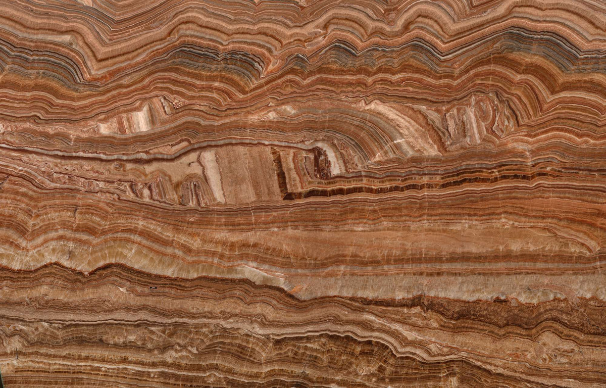 Rosso Marrone onyx texture - ultra high resolution photo of a real slab, 515 MP