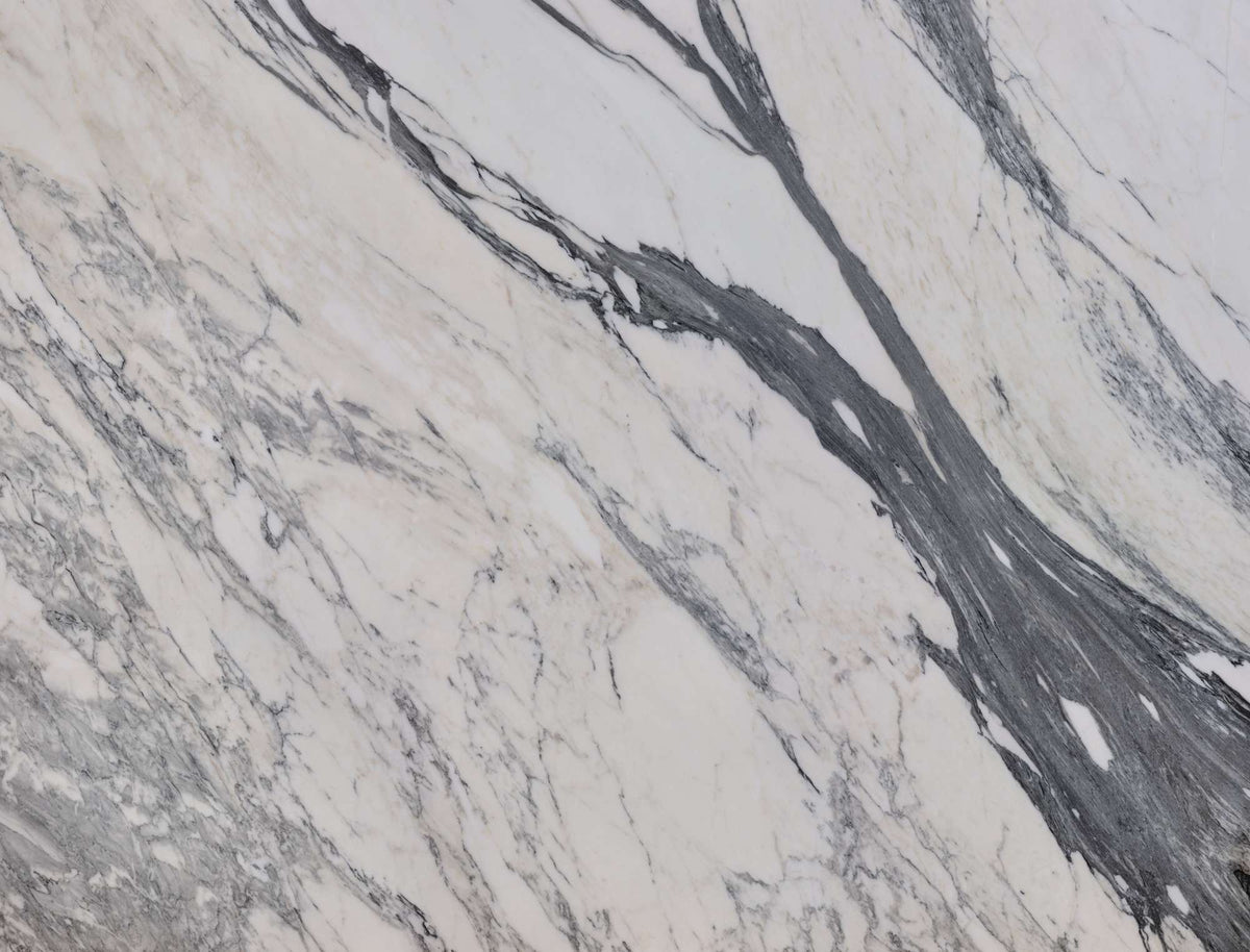 Bianco Arabescato marble texture - ultra high resolution photo of a real slab, 287 MP